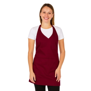 Fartuszek kelnerski barmański bordowy